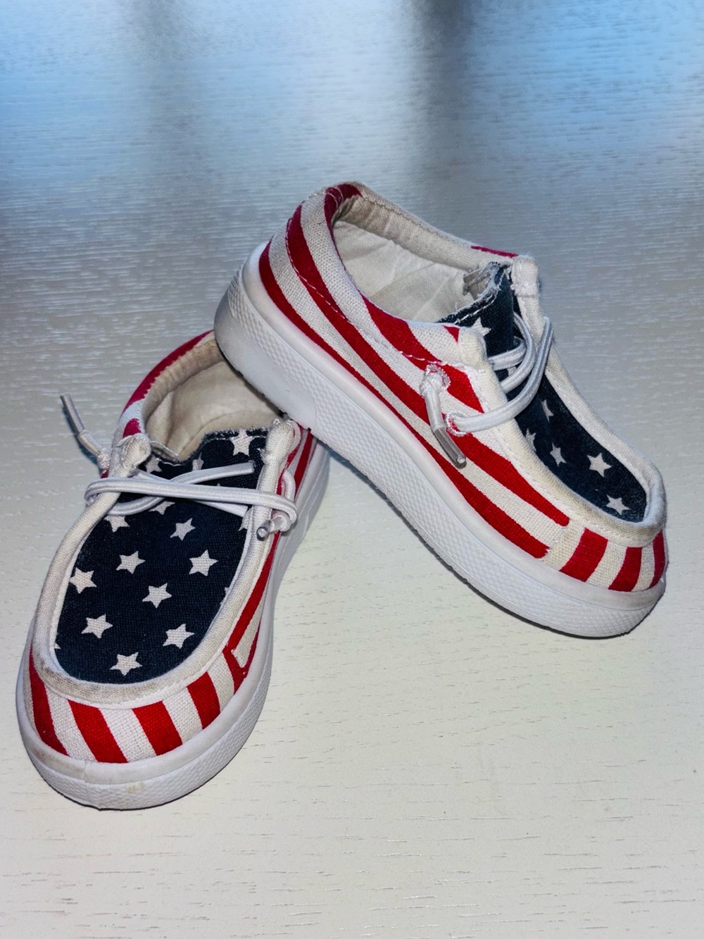 Capelli of New York Kids' Slip-On Sneakers - Red, White & Blue